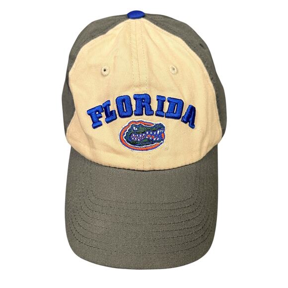 University of Florida UF Gators Beige/Gray Strapback Hat - Picture 1 of 5